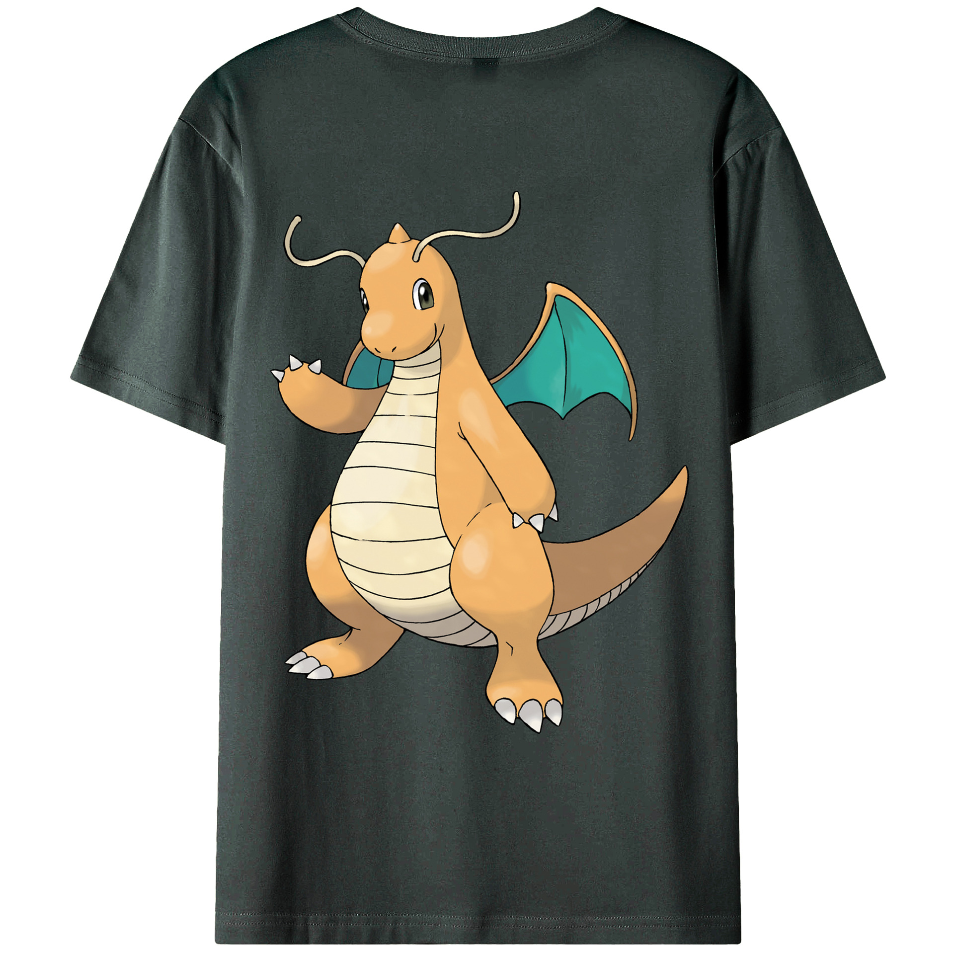 （画像用） ポケットモンスター Pokémon 綿100％ メンズ半袖Tシャツ（バックプリント） 通気性